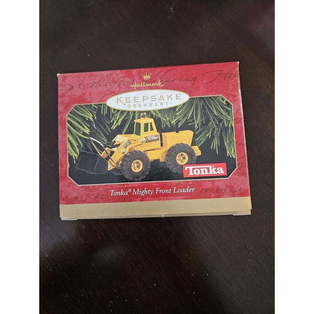 Hallmark Ornament TONKA Mighty Front Loader Die Cast Metal 1997 Construction
